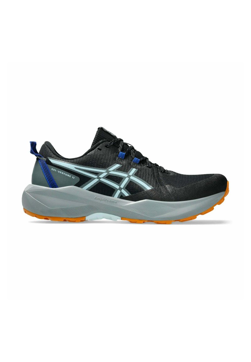 Asics Light Gray and Black Trail Running Shoes with Blue Accents Amazon.com | ASICS 1011A034 Men main image 4