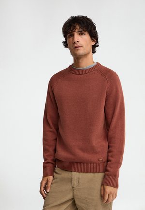 Polo Club, PULLOVER MAN TREVICA LONG SLEEVE REGULAR FIT - Jersey de punto - terracotta