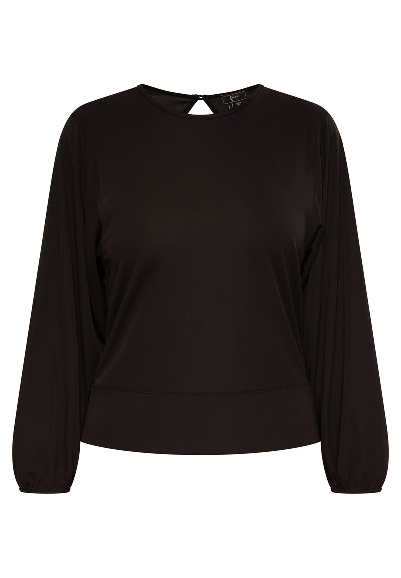 FAIRANCE Damen-Badeshirt Langärmlig – LSF 50+, Schnelltrocknend, Schwarz Onyx