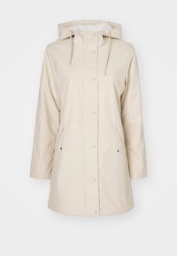 ONLSALLY RAINCOAT - Vinterkåpe / -frakk - oatmeal/white
