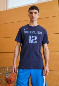 Nike Performance - NBA JA MORANT MEMPHIS GRIZZLIES NAME & NUMBER TEE - Fanartikel - college navy Miniatuurafbeelding 1