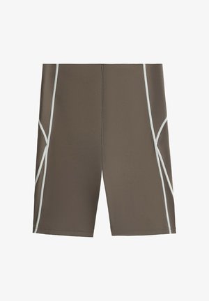 OYSHO, PERFECT-ADAPT 15CM HIGH-RISE CYCLE LEGGINGS WITH SEAMS - Radlershorts - grey