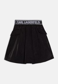 KARL LAGERFELD KIDS SKIRT - A-linjainen hame - black