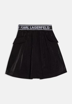 KARL LAGERFELD KIDS SKIRT - Jupe trapèze - black