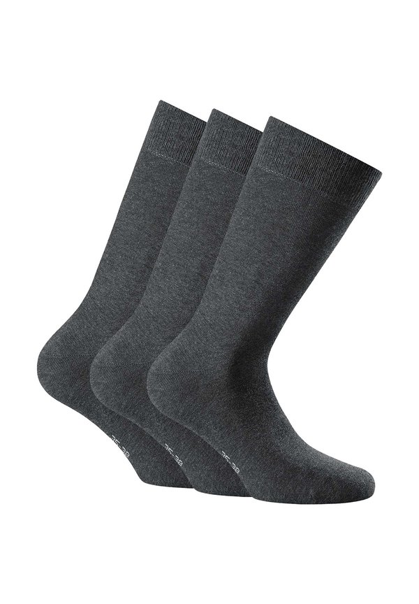 UNISEX 6ER PACK KURZ EINFARBIG - Socks - schwarz anthrazit2