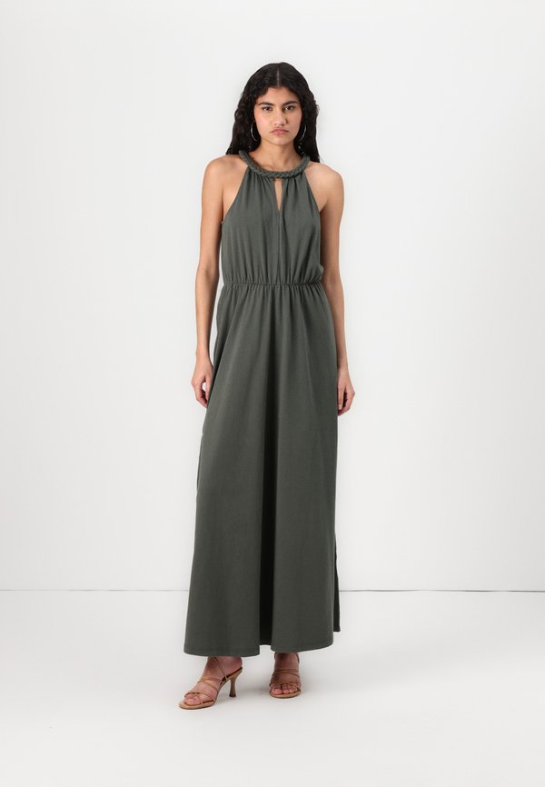 VIMILLA BRAIDED MAXI DRESS - Jersey dress - deep depths