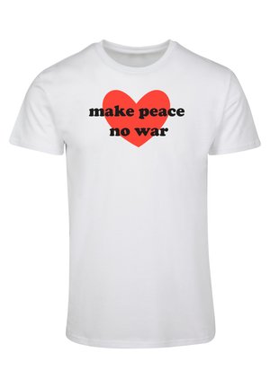 PEACE HEART - T-Shirt print - white