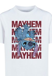 ABSOLUTE CULT LILO AND STITCH - EXTROVERT - T-shirts med print - white