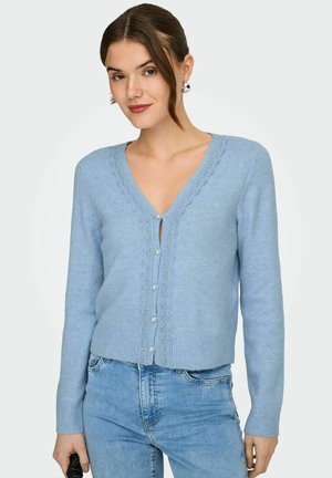 JDY JDYFRANCIE LIFE L/S V-NECK CARDI KNT - Vest - cashmere blue