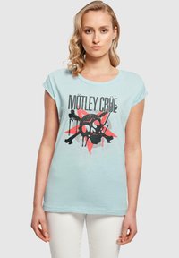 Merchcode MOTLEY CRUE - MONTAGE SKULL - Triko s potiskem - ocean blue