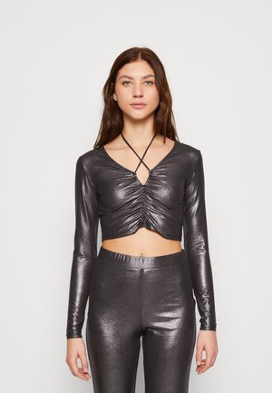 Even&Odd Μπλούζα με μακριά μανίκια - black/silver