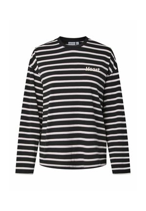 Pieces, LONG SLEEVED TOP PCSADIE PRINTED - T-shirt imprimé - anthracite