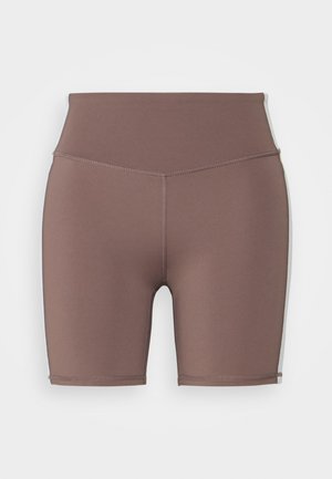 SMOOTHING SIDE PANEL BIKE SHORT - Leggings - brownie/soft grape splice