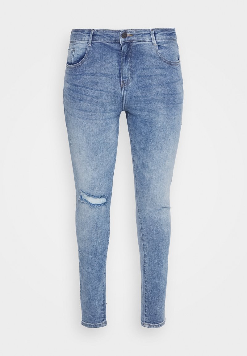 Noisy May Curve Jeans Skinny Fit blauw denim/bluedenim