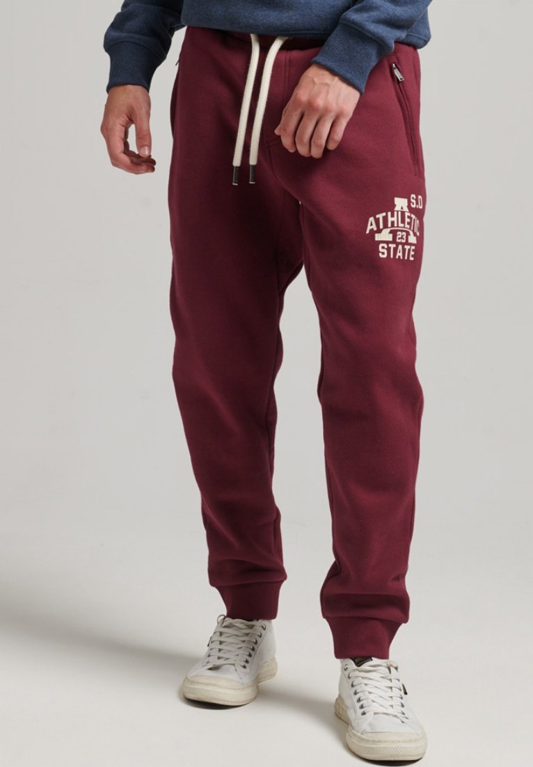 Superdry TRACK & FIELD CLASSIC Tracksuit bottoms deep port/red