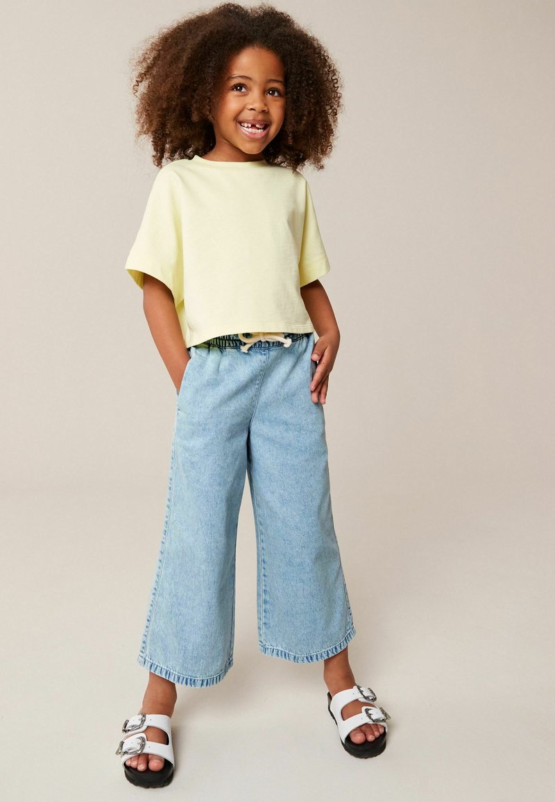 Next - WIDE LEG - Blugi loose fit - blue denim, Extindeți