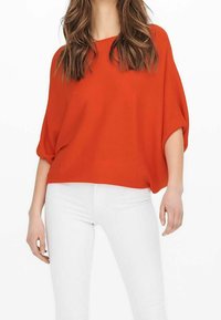 JDY Stickad tröja - orange