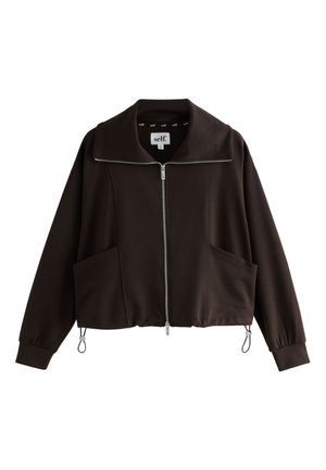 Self., FULL ZIP MODAL - Let jakke / Sommerjakker - chocolate brown
