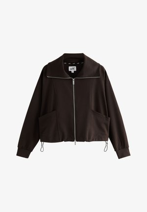 Self., FULL ZIP MODAL - Let jakke / Sommerjakker - chocolate brown