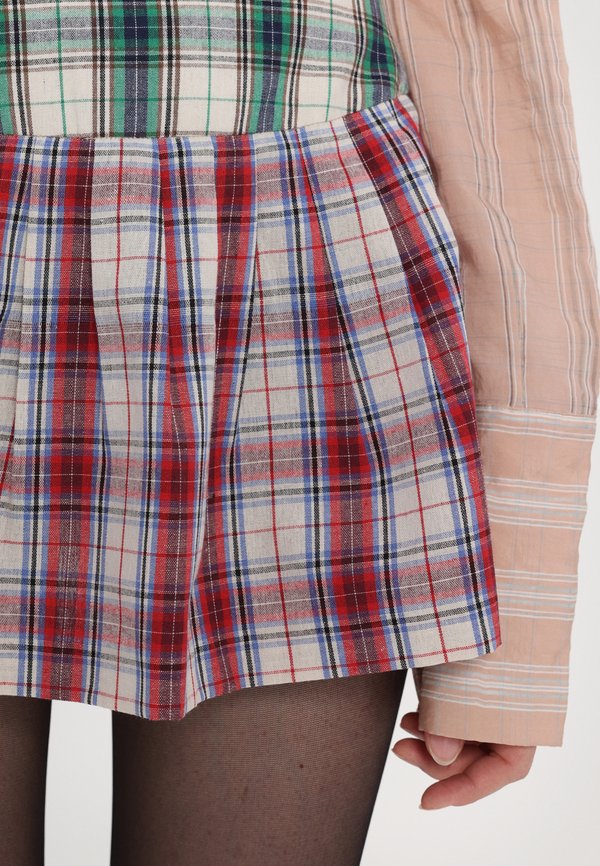 STRIPED PLEATED MINI SKIRT - Mini skirt2