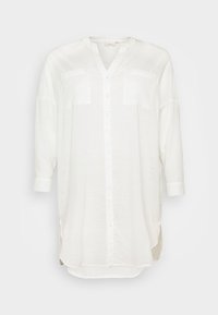 ONLY Carmakoma CARAPELDOORN SOLID V NECK SHIRT - Palaidinė - cloud dancer
