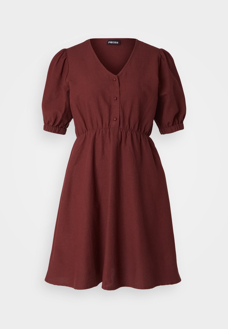 Pieces Blousejurk bruin