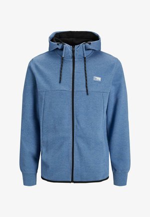 Felpa con zip - blau