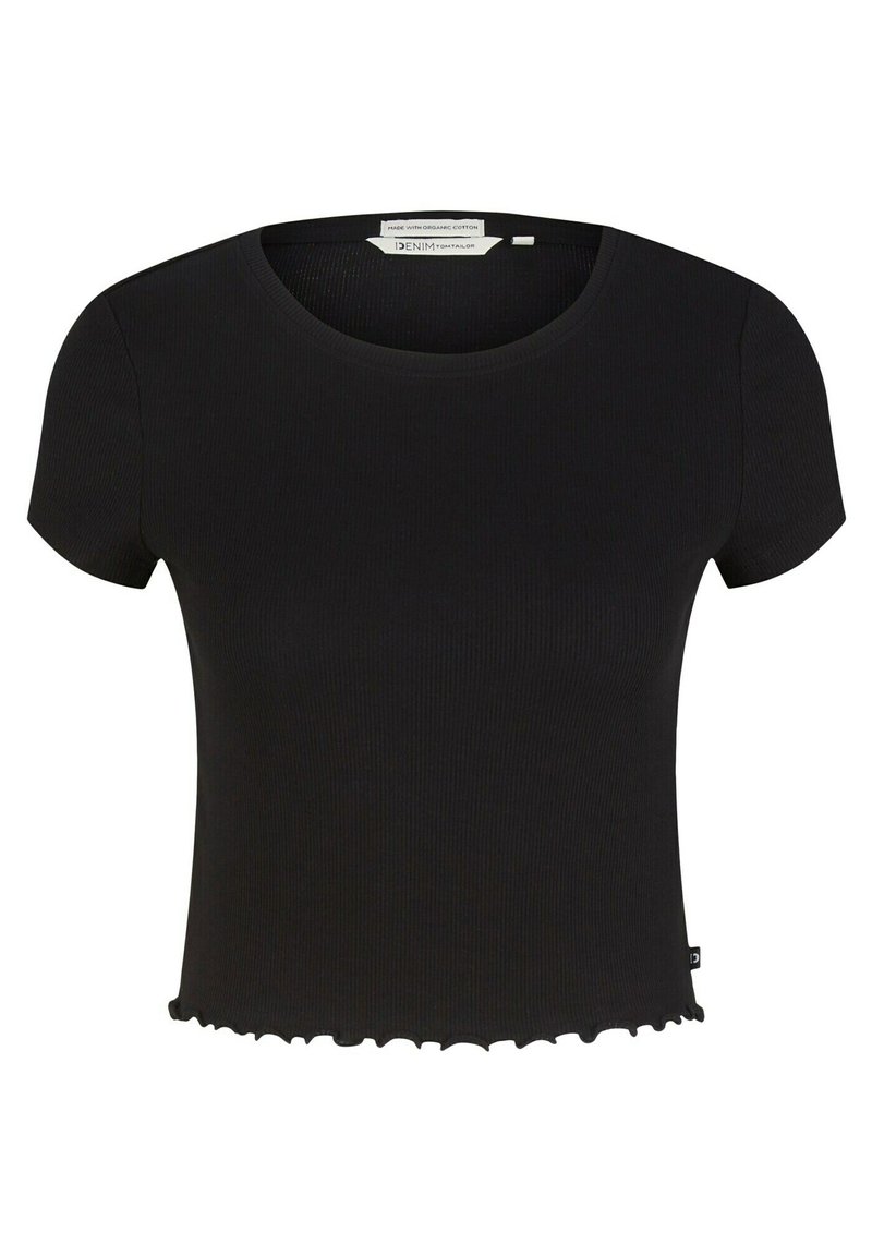 Tom Tailor Denim T-shirt basic zwart