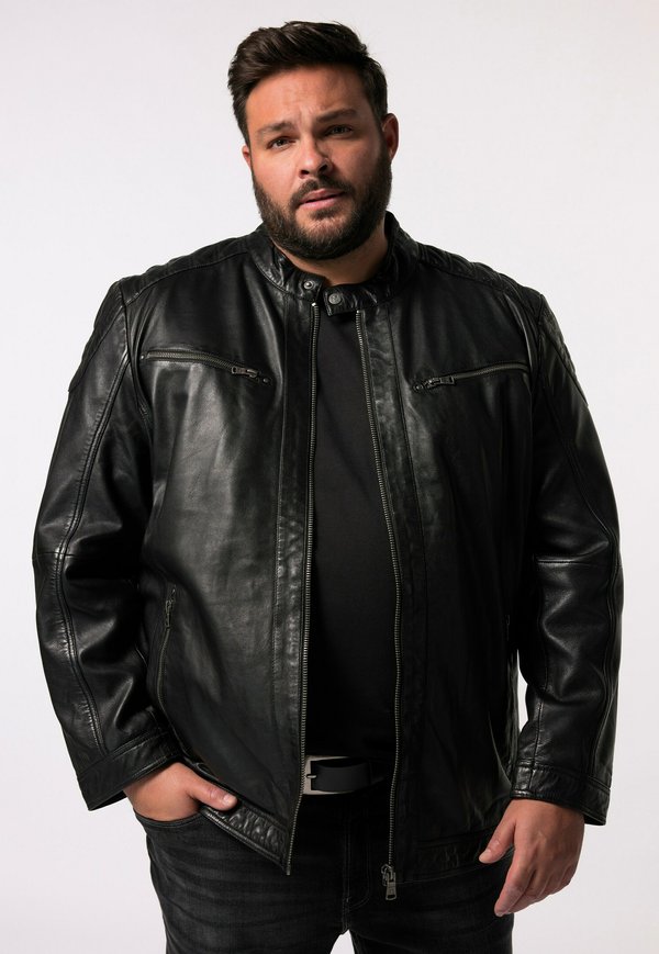 BIKER ZIPPER - Lederjacke