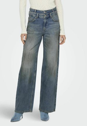 SUPER HIGH WAIST - Jeans straight leg - medium blue denim