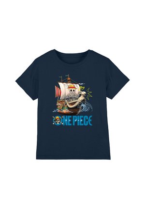 NETFLIX, ONE PIECE GOING MERRY DOODLES UNISEX - Print T-shirt - dark blue
