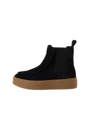 Tamaris, CHELSEA BOOT - Enkellaarsjes met plateauzool - black