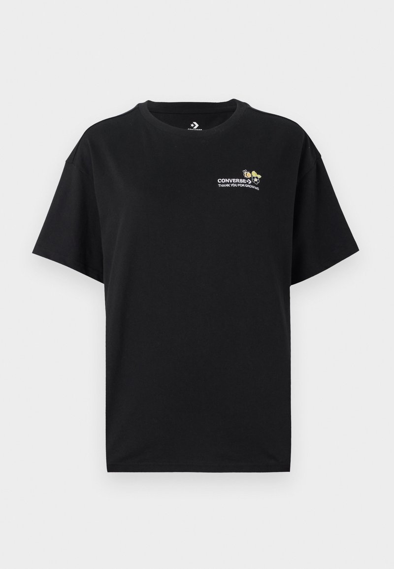 Converse T-shirt print zwart