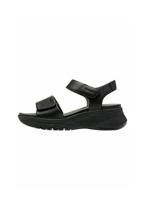 Sandali con plateau - black uni