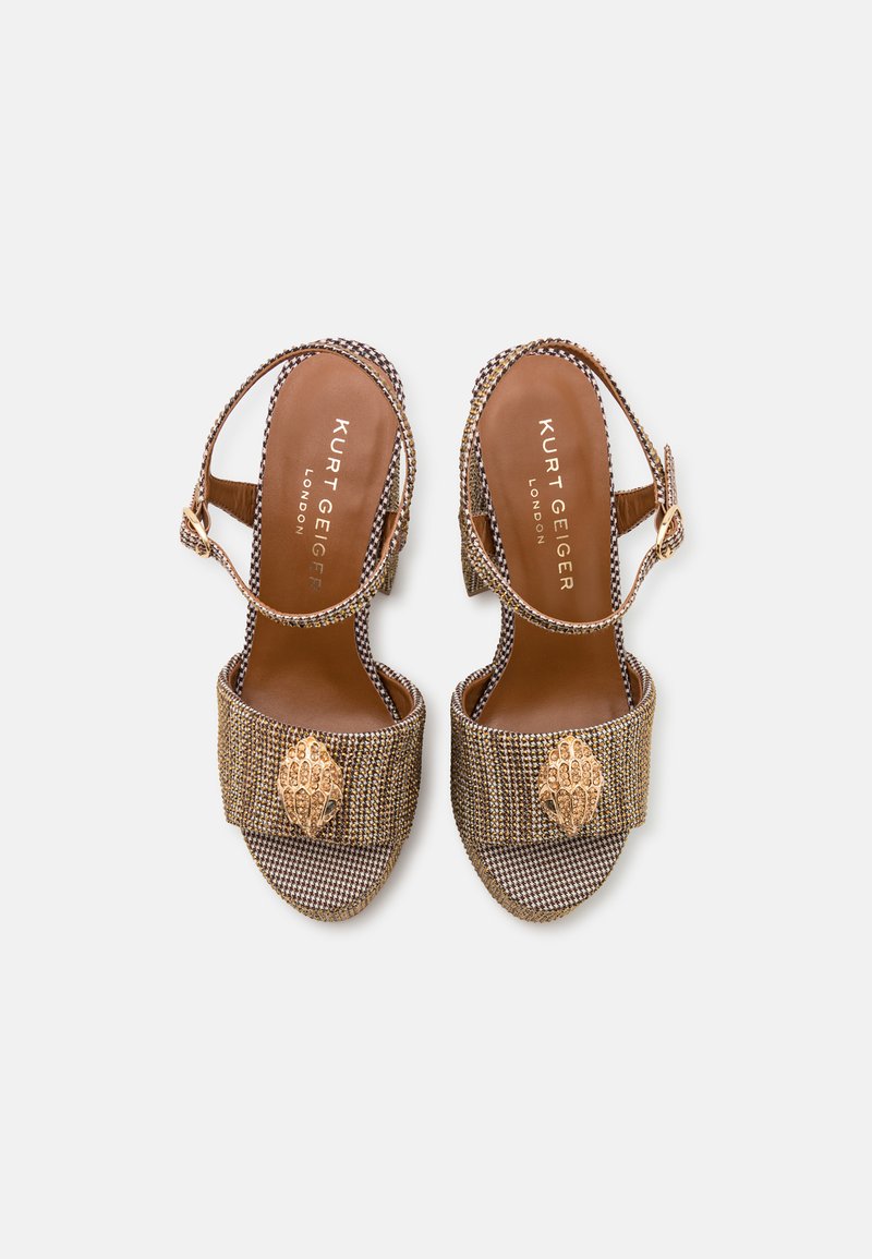 Chaussures Femme Kurt Geiger En Cuir Marron - Plateforme, Talons Hauts 5.5" - Pointure 38 (US8) - Portées Une Fois