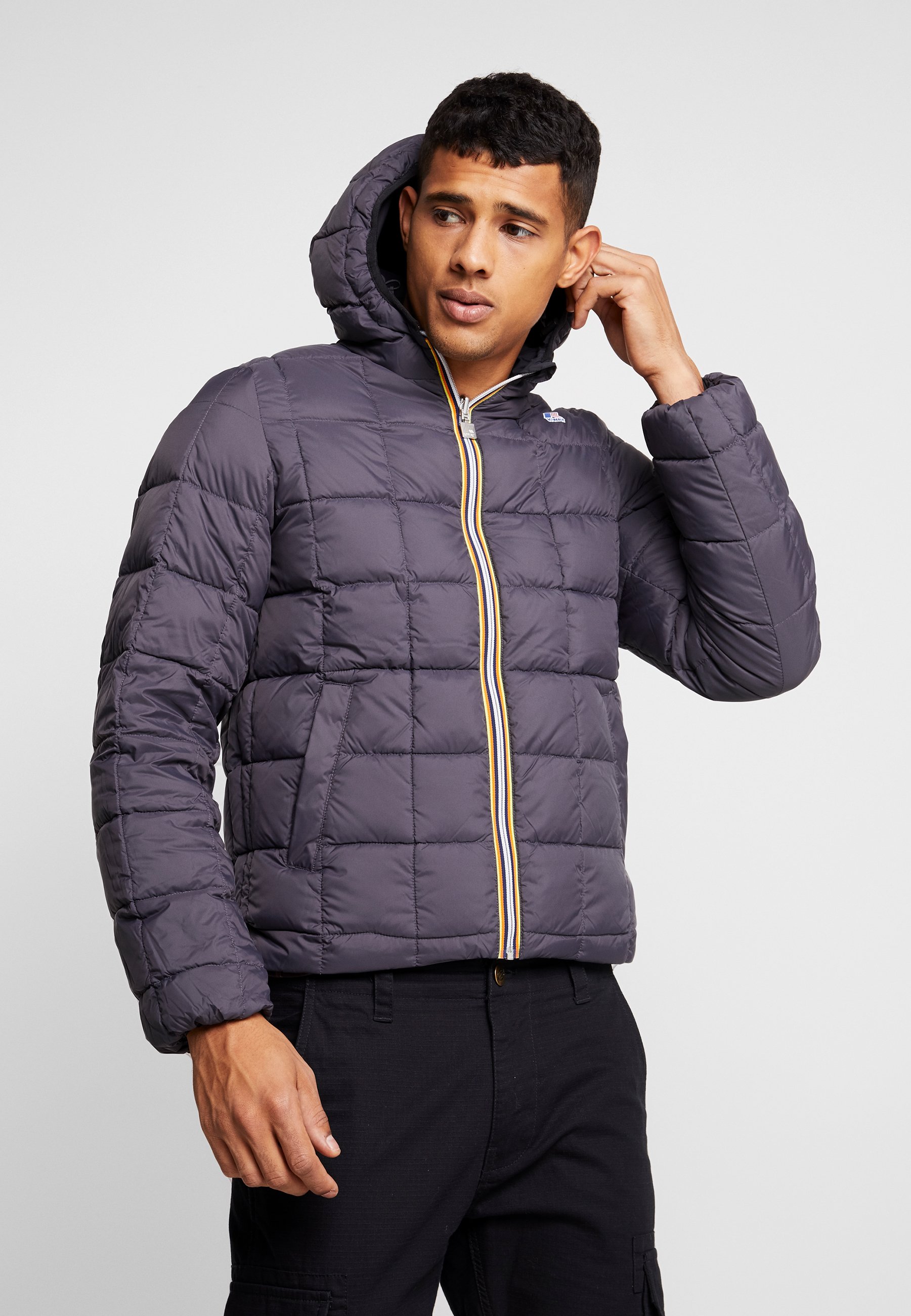 JACQUES THERMO PLUS DOUBLE Gewatteerde jas blackgrey JACQUES THERMO PLUS DOUBLE Gewatteerde jas blackgrey