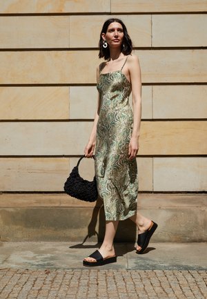 ALANIS DRESS - Occasion wear - green/beige