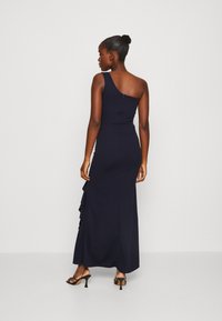 WAL G. SOYA ONE SHOULDER RUFFLE MAXI DRESS - Alkalmi viselet - navy blue