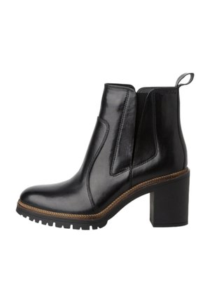 Tamaris MIT TOUCH-IT - Platform ankle boots - black leather