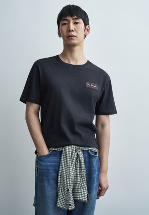 T-shirt con stampa - dark navy