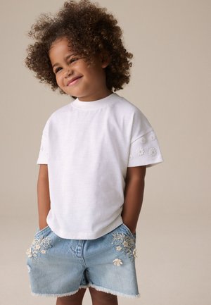 Next T-Shirt print - cream