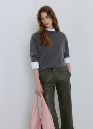 Calliope, FELPA TINTA UNITA - Sweatshirt - grigio scuro
