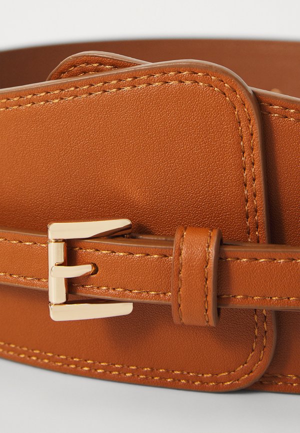 LEATHER - Waist belt - cognac2