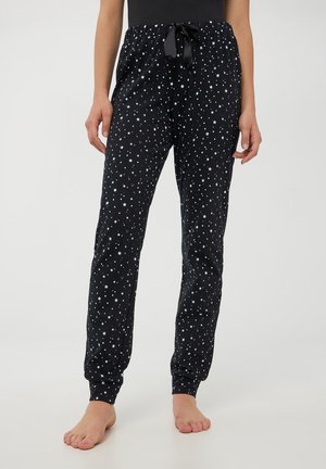 CON STELLE E COULISSE - Pantaloni del pigiama - nero