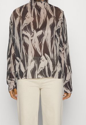 Langærmet T-shirt - black