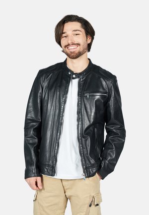 LUCKY JIM - Leather jacket - black