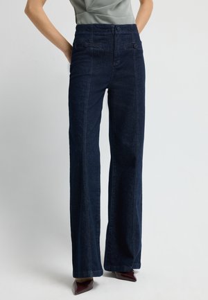 Wide leg - navy blue