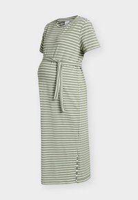 MLAMILA SS JRS MIDI DRESS - Φόρεμα από ζέρσεϊ - sea spray stripes:birch