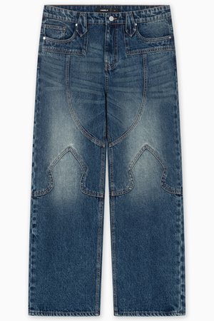FAVELA COWBOY - Loose Jeans - blue washed