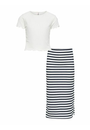 ONLY GIRLS SKIRT KOGNELLA SKIRT MIDI SKIRT SET - Mini skirts  - cloud dancer